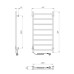 Рушникосушарка ERAFLYME EF Alfa 800х400 L чорна
