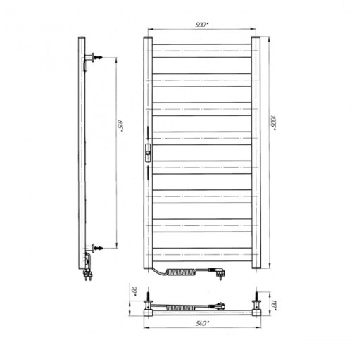 Рушникосушарка ERAFLYME EF Bond 1050х540 L біла