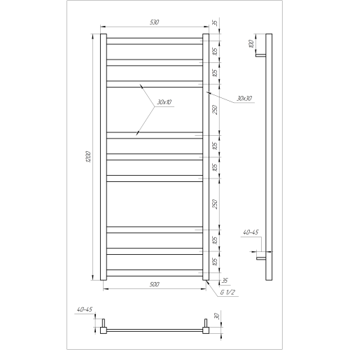 Сушка для рушників Tristar Сушка для рушників Tristar
