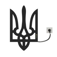 Рушникосушарка KOSSER Тризуб 600х360 ER таймер чорний РТ01ER