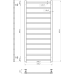 Рушникосушарка MARIO INOX Токіо 1170х530/500 1.073.044616.0