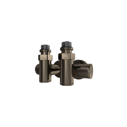 Кран кутовий MARIO під ТЕН 1/2"х1/2" (комплект 2шт ) бронза розпр