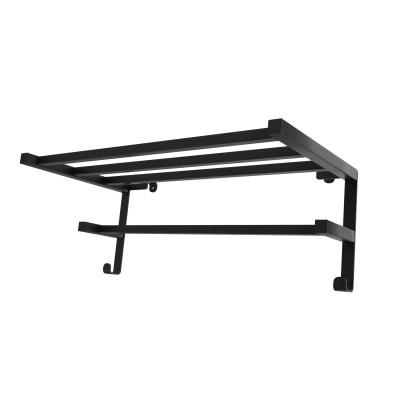 Полиця навісна HF Sheffield square 520x284 black matt