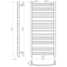 Рушникосушарка MARIO INOX Фенікс 1170х530/500 1.6.044625.P