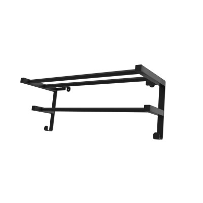 Полиця навісна HF Sheffield 520x204 black matt
