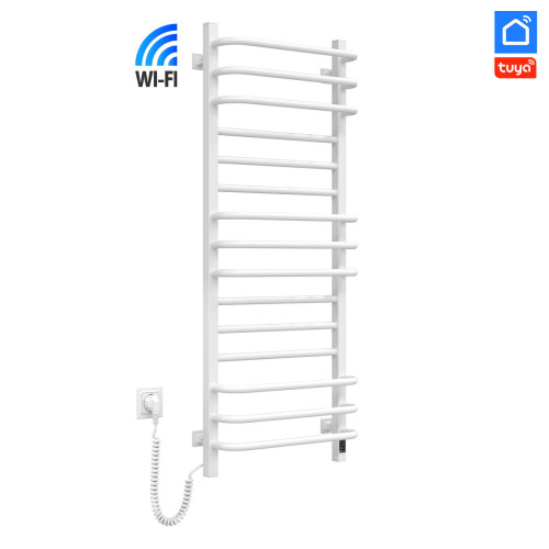 Рушникосушарка NAVIN Грандіс 480х1200 Sensor з Wi-Fi, ліва з таймером, біла 12-108155-4812