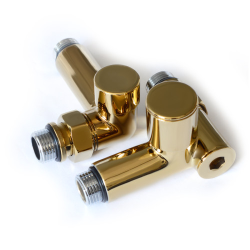Кран кутовий NAVIN під ТЕН, 1/2"х1/2", під золото, 2 шт. 21-432430-7777