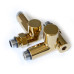 Кран кутовий NAVIN під ТЕН, 1/2"х1/2", під золото, 2 шт. 21-432430-7777