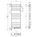 Рушникосушарка NAVIN Камелія 480х1200 Електро Sensor Права 12-007033-4812 