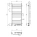 Рушникосушарка NAVIN Avalon 480х1000 Sensor права, біла 12-103053-4810