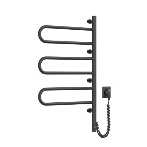 Рушникосушарка NAVIN Fouette 480х800 Sensor з таймером, чорний муар 12-212033-4880