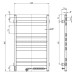Рушникосушарка NAVIN Ellipse 500х800 Sensor права з таймером (білий оксамит) 12-845053-5080