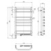 Рушникосушарка NAVIN Блюз 480х800 Електро Sensor Права 10-006033-4880 