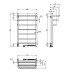 Рушникосушарка NAVIN Fortis 480х800 Sensor права біла 12-153053-4880