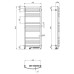 Рушникосушарка NAVIN Avalon 480х1200 Sensor права, чорний муар 12-203053-4812