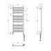 Рушникосушарка NAVIN Авангард X 480х1200 Sensor з WI-FI правобічна, біла 12-172055-4812