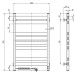 Рушникосушарка NAVIN Ellipse 500х800 Sensor ліва з таймером (білий оксамит) 12-845153-5080