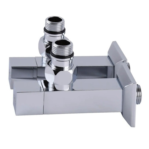 Кран кутовий подовжений Solomon CUBE CHROM 1/2"х1/2", 2шт.
