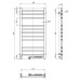 Рушникосушарка NAVIN Класик Квадро 500х1000 Sensor з таймером, права 10-016053-5010
