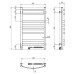 Рушникосушарка NAVIN Avalon 480х800 Sensor права, чорний муар 12-203053-4880