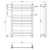 Рушникосушарка NAVIN Largo 500х800 00-044050-5080