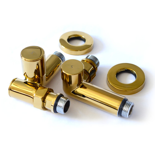 Кран кутовий NAVIN під ТЕН, 1/2"х1/2", під золото, 2 шт. 21-432430-7777