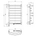 Рушникосушарка NAVIN Омега 530х800 Електро Sensor Права 12-015033-5380 