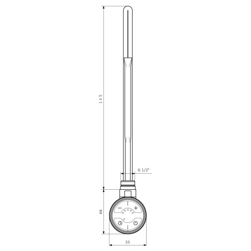 ТЕН для рушникосушарки TERMA MOA 300W, білий WEMOA03-T916U ТЕН для рушникосушарки TERMA MOA 300W, білий WEMOA03-T916U