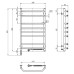 Рушникосушарка NAVIN Блюз 480х800 Електро Sensor Права 12-006033-4880
