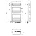 Рушникосушарка NAVIN Stugna 480х1000 Sensor права біла 12-149053-4810