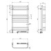 Рушникосушарка NAVIN Stugna 480х800 Sensor права біла 12-149053-4880