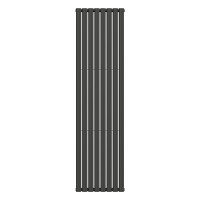 Вертикальний радіатор NAVIN Ellipse Double 480х1800-8, anticor, чорний муар 02-245033-4818 Вертикальний радіатор NAVIN Ellipse Double 480х1800-8, anticor, чорний муар 02-245033-4818