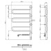 Рушникосушарка NAVIN Fouette 480х800 Sensor з таймером, біла 12-112033-4880
