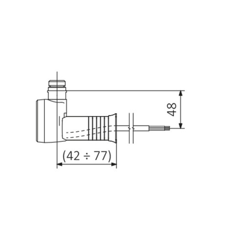 ТЕН для рушникосушарки TERMA MOA 600W з прихованим монтажем, хром