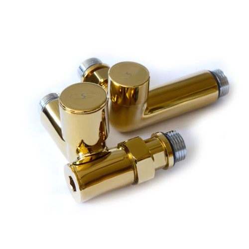 Кран кутовий NAVIN під ТЕН, 1/2"х1/2", під золото, 2 шт. 21-432430-7777