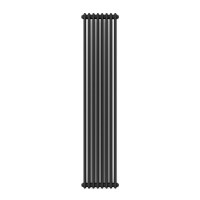 Вертикальний радіатор Calidum 2-8 380х1800, anticor, чорний муар 02-254004-3818