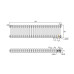 Радіатор NAVIN Calidum 3-26 1190x300, 50мм anticor, білий 02-154104-1130