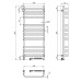 Рушникосушарка NAVIN Stugna 480х1200 Sensor права біла 12-149053-4812