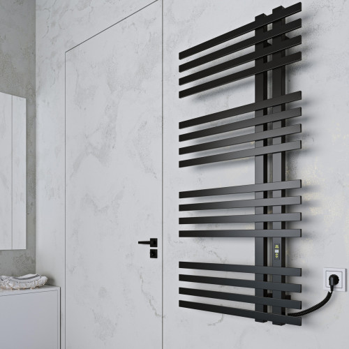 Рушникосушарка KOSSER Браш1200х600 EL таймер чорний, ДБ03EL