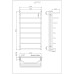 Рушникосушарка KOSSER Каскад Трапецiя 900х530/8 ДКТ07