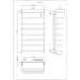Рушникосушарка KOSSER Каскад Скоба 900х530/8 ДКС07