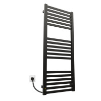 Рушникосушарка KOSSER Герда 1200х500 EL таймер чорний ДГ04EL