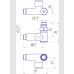 Кран кутовий MARIO під ТЕН 1/2"х1/2" (комплект 2шт )